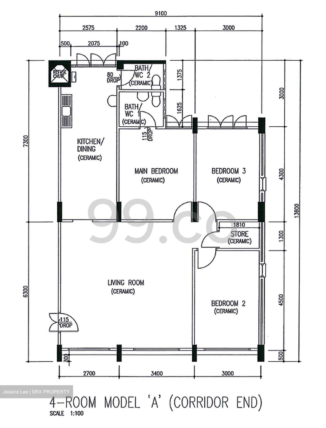Blk 935 Tampines Street 91 (Tampines), HDB 4 Rooms #482372881
